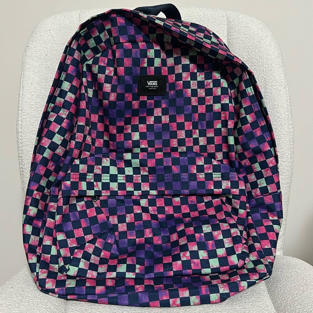 Euc Vans Checkerboard Backpack - image 1